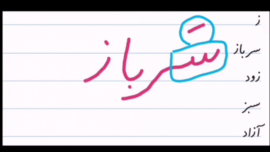 انیمیشن حروف الفبا، درس آ ا