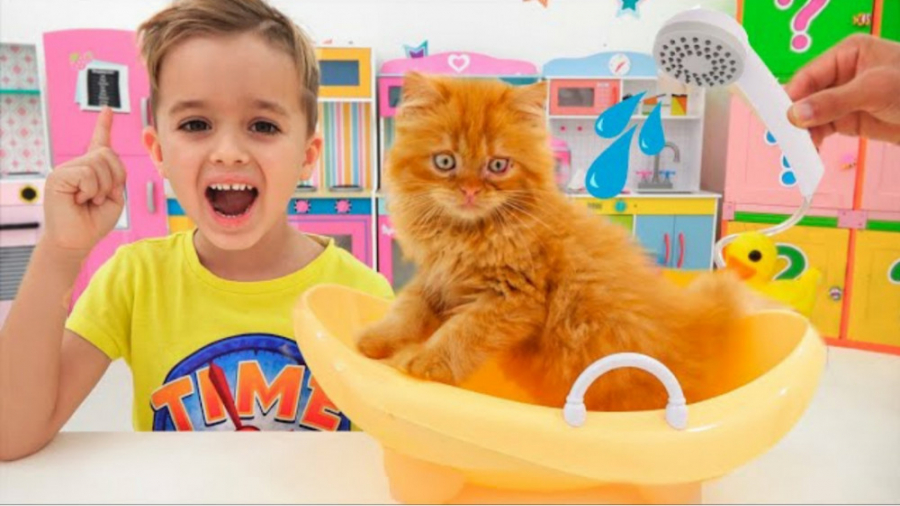 ولاد و نیکی یک گربه پیدا می کن...