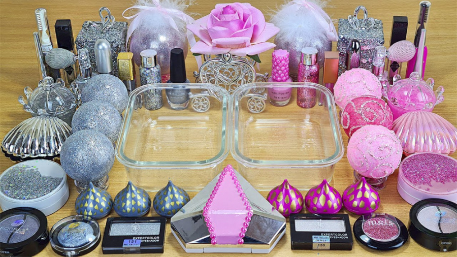 لوازم میکاپ و اسلایم شفاف  تم...