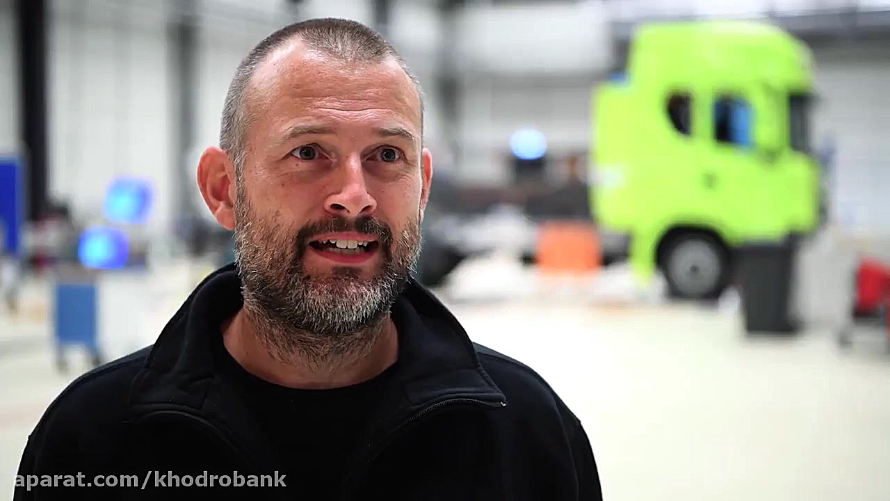 تست تصادف جانبی کامیون الکتریک...