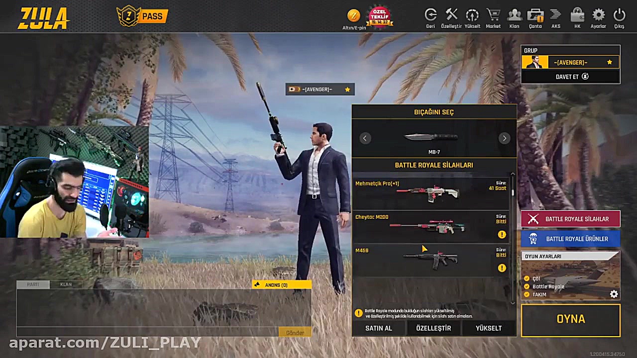 اموزش کامل بازی بتل رویال زولا...