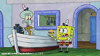 باب اسفنجی شلوار مکعبی همبرگر...