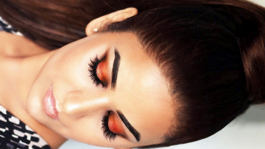 آرایش برنز براق و سایه کشید  ی...