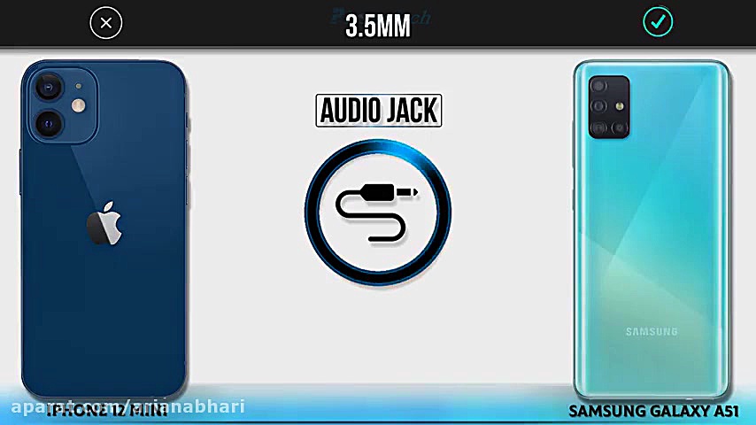 مقایسه آیفون 12 مینی و گلکسی A...