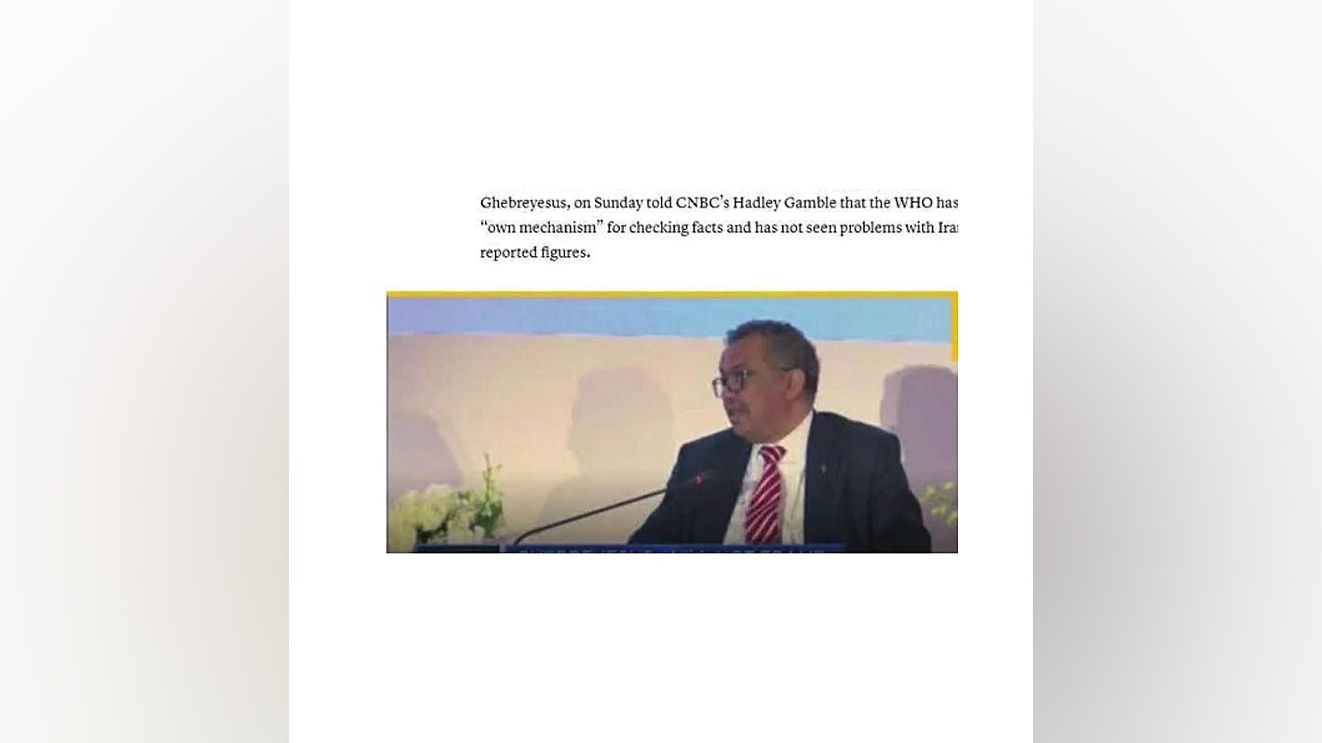 دبیرکل سازمان بهداشت جهانی:این...