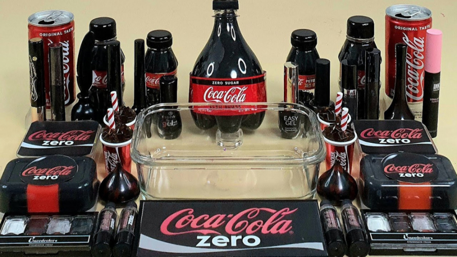 مخلوط اسلایم شفاف و لوازم آرای...