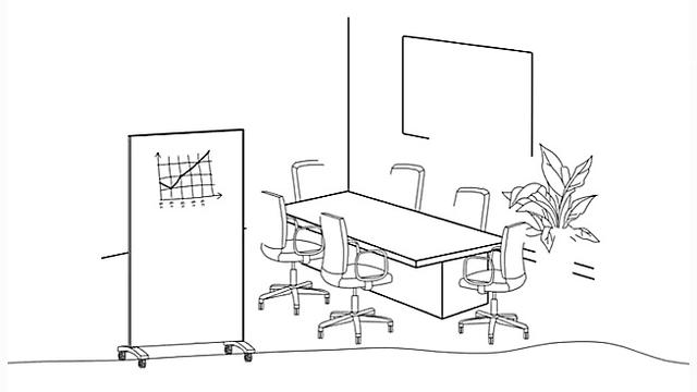 تخته وایت برد شیشه ای کلاروس