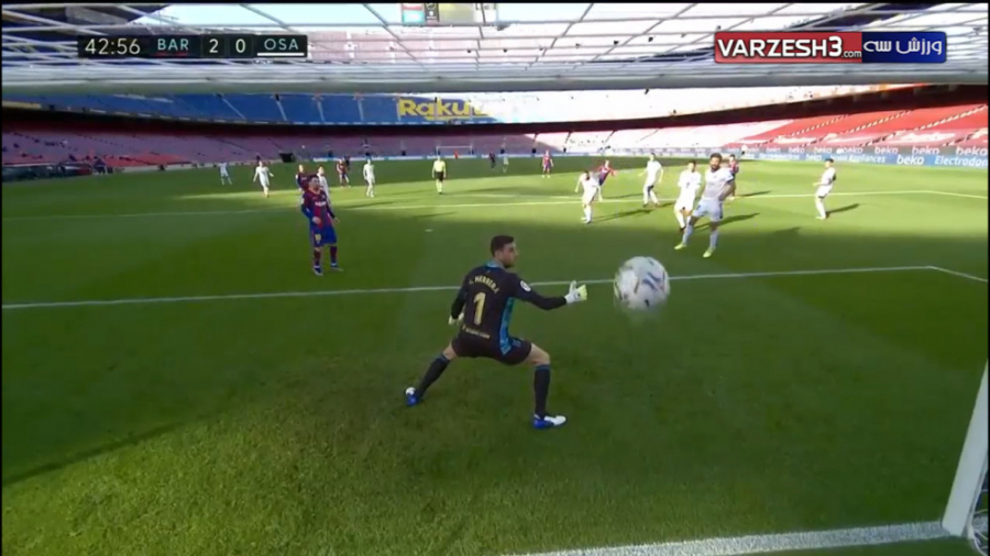خلاصه بازی بارسلونا 4  اوساسون...