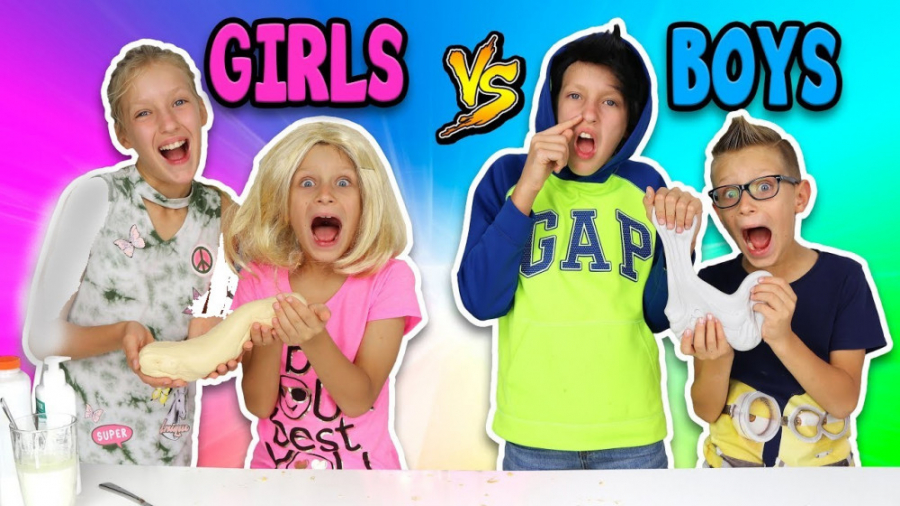 کارینا و رونالد  چالش اسلایم پ...