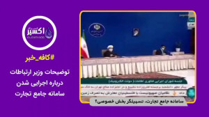 سامانه جامع تجارت، تسهیلگر بخش...