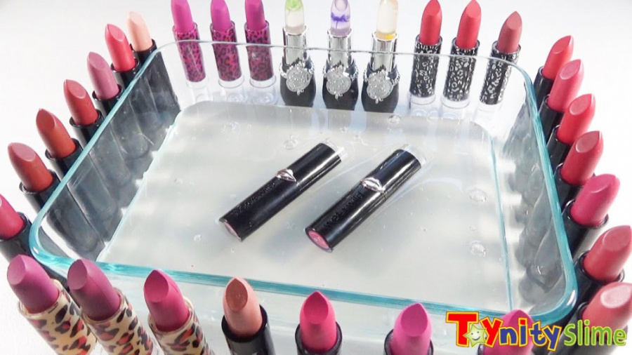 اسلایم شفاف و رژ