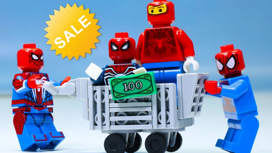 لگو کارتونی اسپایدرمن و جوکر...