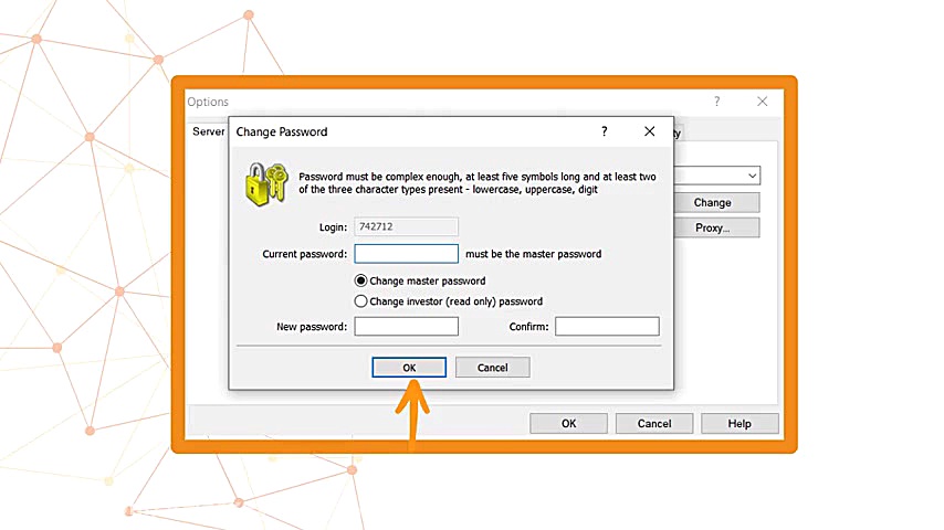 نحوه تغییر رمز متاتریدر 4 و 5...