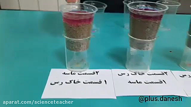 آزمایش علوم هفتم  نفوذپذیری خا...