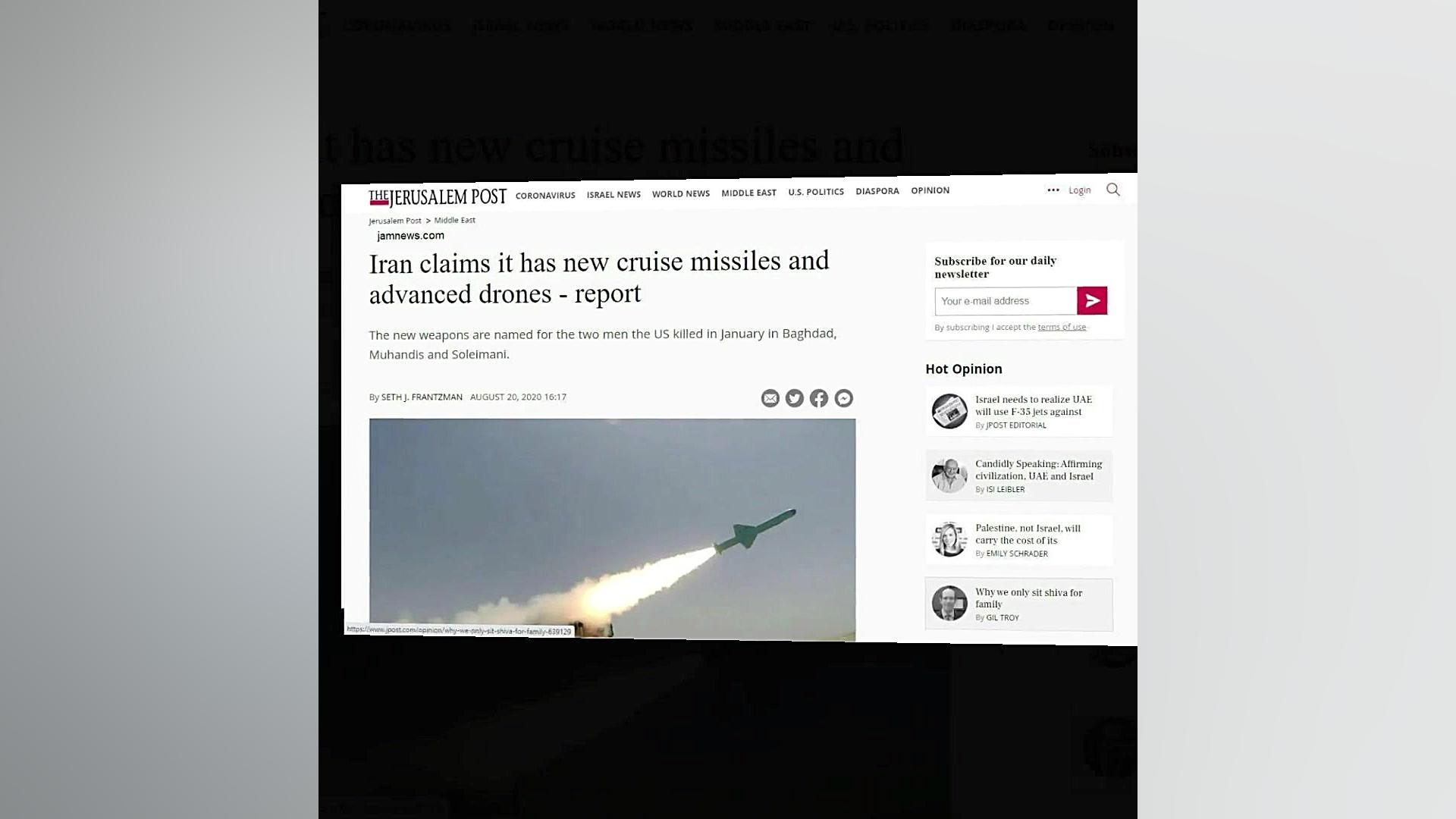 جزالم پست: نامگذاری دو موشک به...