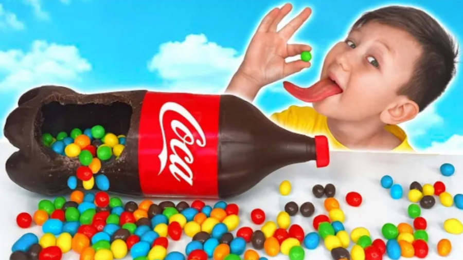 چالش نوشابه شکلاتی و ژله ای سن...