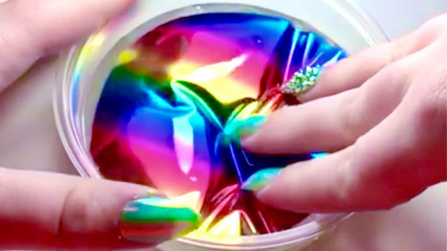 اسلایم اکلیلی  رنگین کمانی  کر...