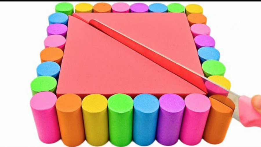 ماسه های متحرک : ساخت کیک مربع...