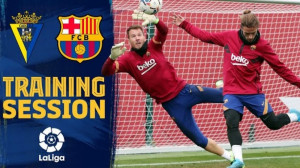 آخرین تمرین بارسلونا پیش از دی...