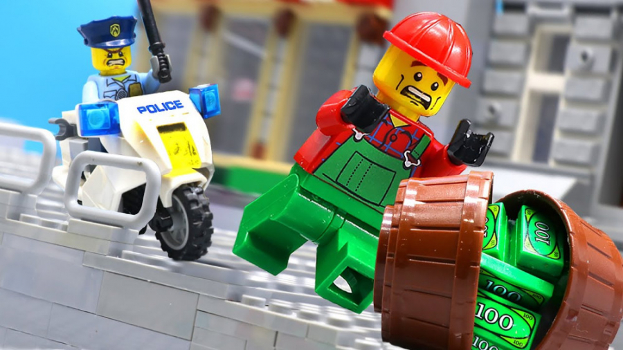 لگو کارتونی سرقت مسلحانه  بتمن...