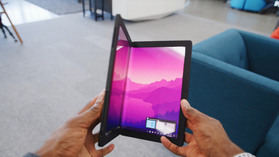 اولین تبلت با صفحه نمایش تاشو...