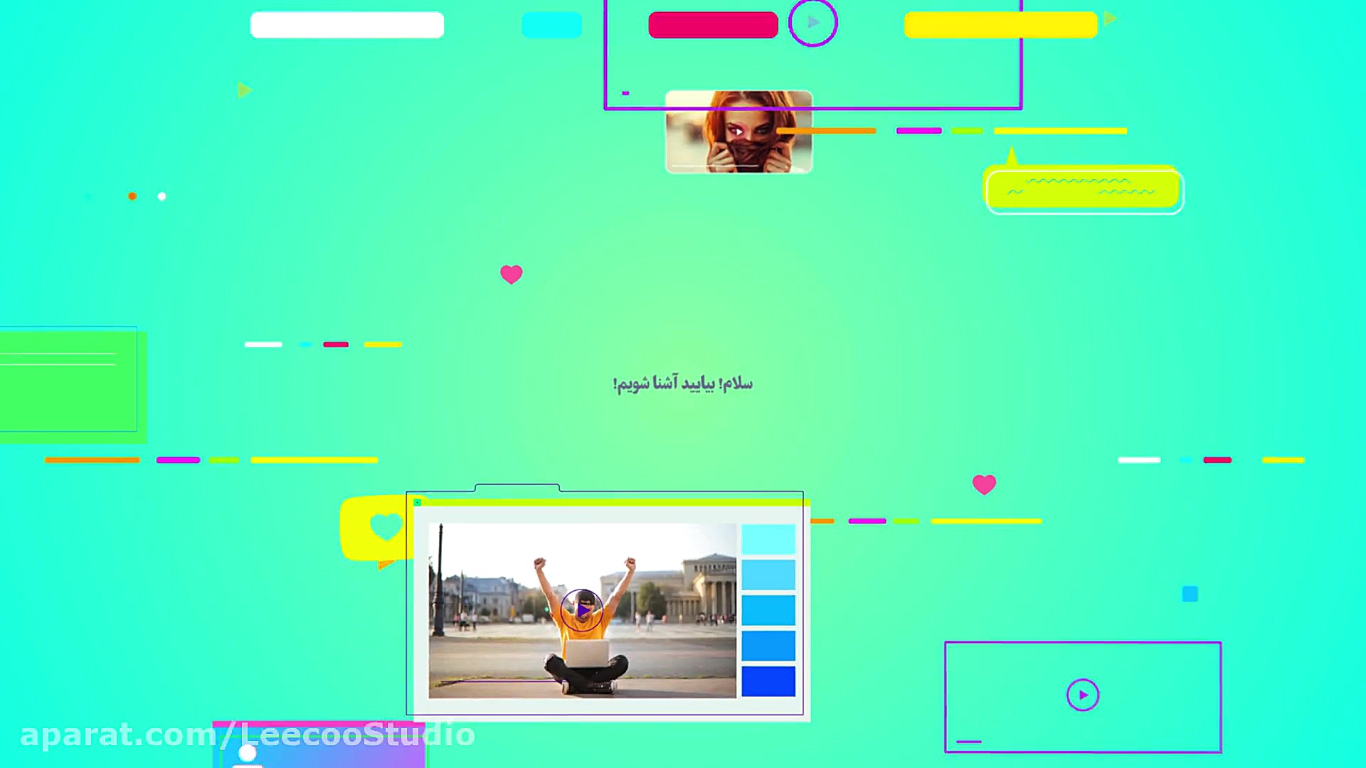 قالب ویدئو معرفی شبکه اجتماعی...