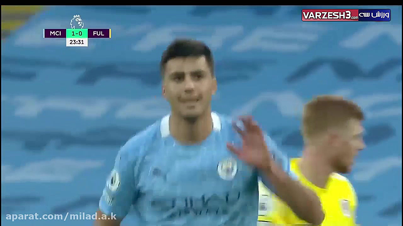 خلاصه بازی منچسترسیتی 2  فولام...