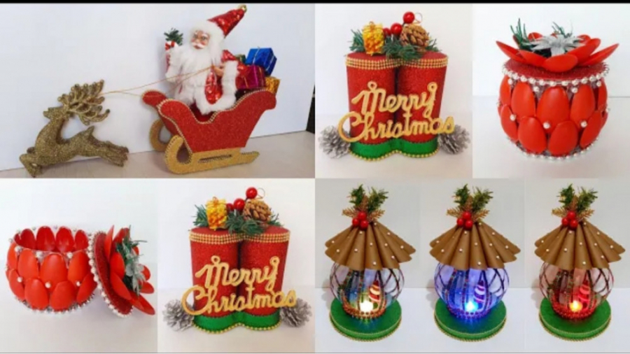 ۴ کاردستی کریسمس با مواد بازیا...