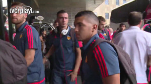Valencia CF land in Beijing