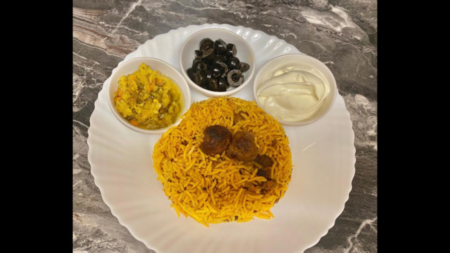 اموزش گوشت قل قلی با پلو. غذای...