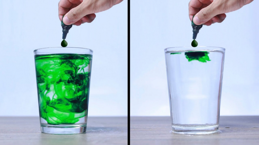 آبنبات رنگی در آب! ترکیب جالب...