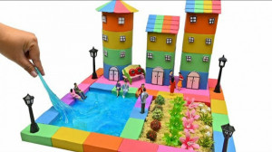 ساخت خانه مینیاتوری با سه برج...