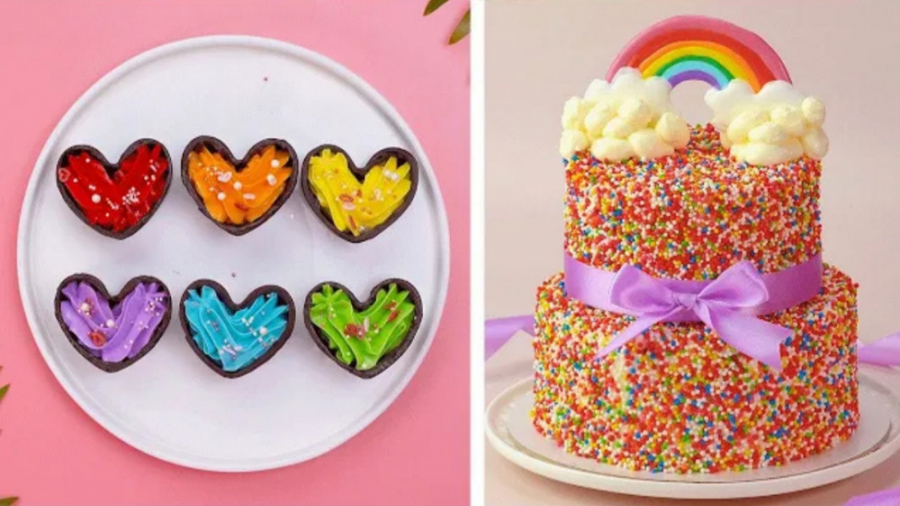 بهترین تزئین کیک رنگی برای مهم...
