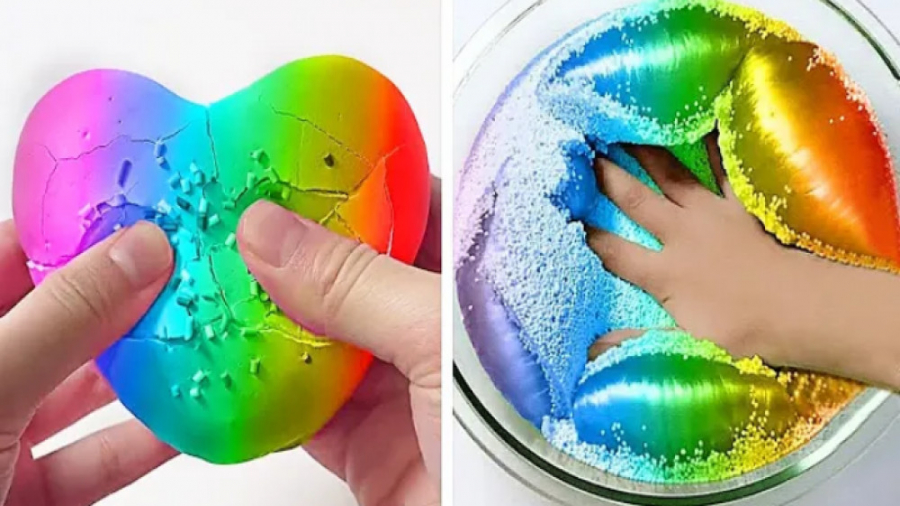 اسلایم پفکی  بازی با اسلایم رن...