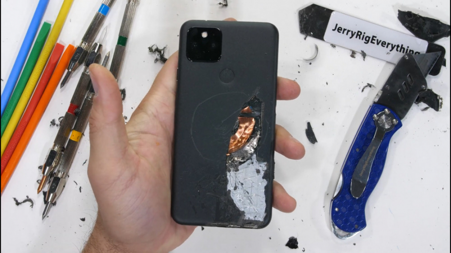 تست مقاومت پیکسل 5 (Pixel 5)