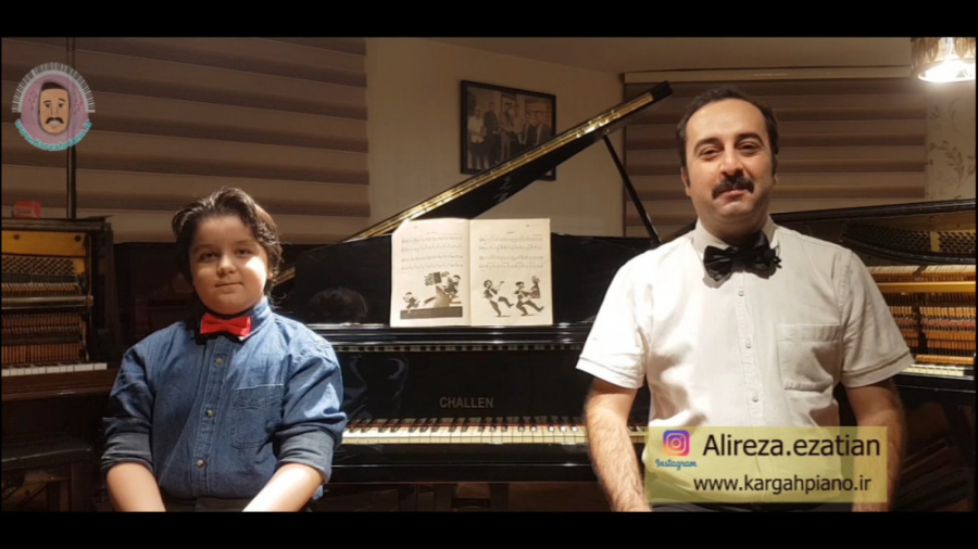 اموزش پیانو جلسه چهارم (استکات...