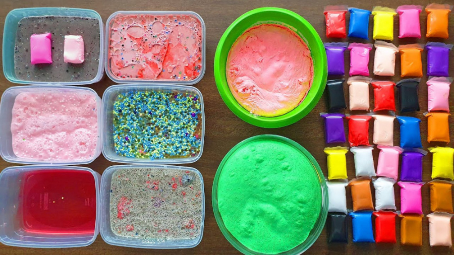 مخلوط کردن اسلایم  اسلایمهای ر...