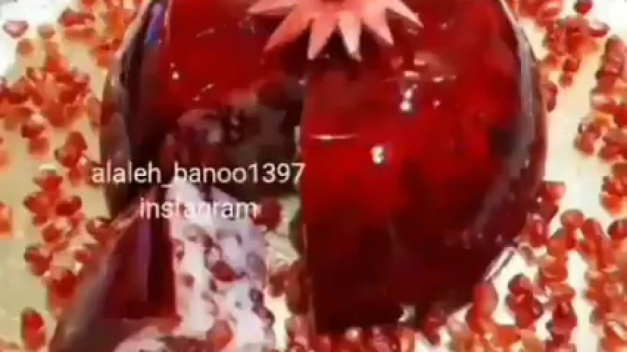 ژله اناری شب یلدایی  خوشگل وقش...