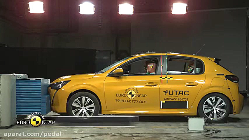 تست تصادف پژو 208 جدید