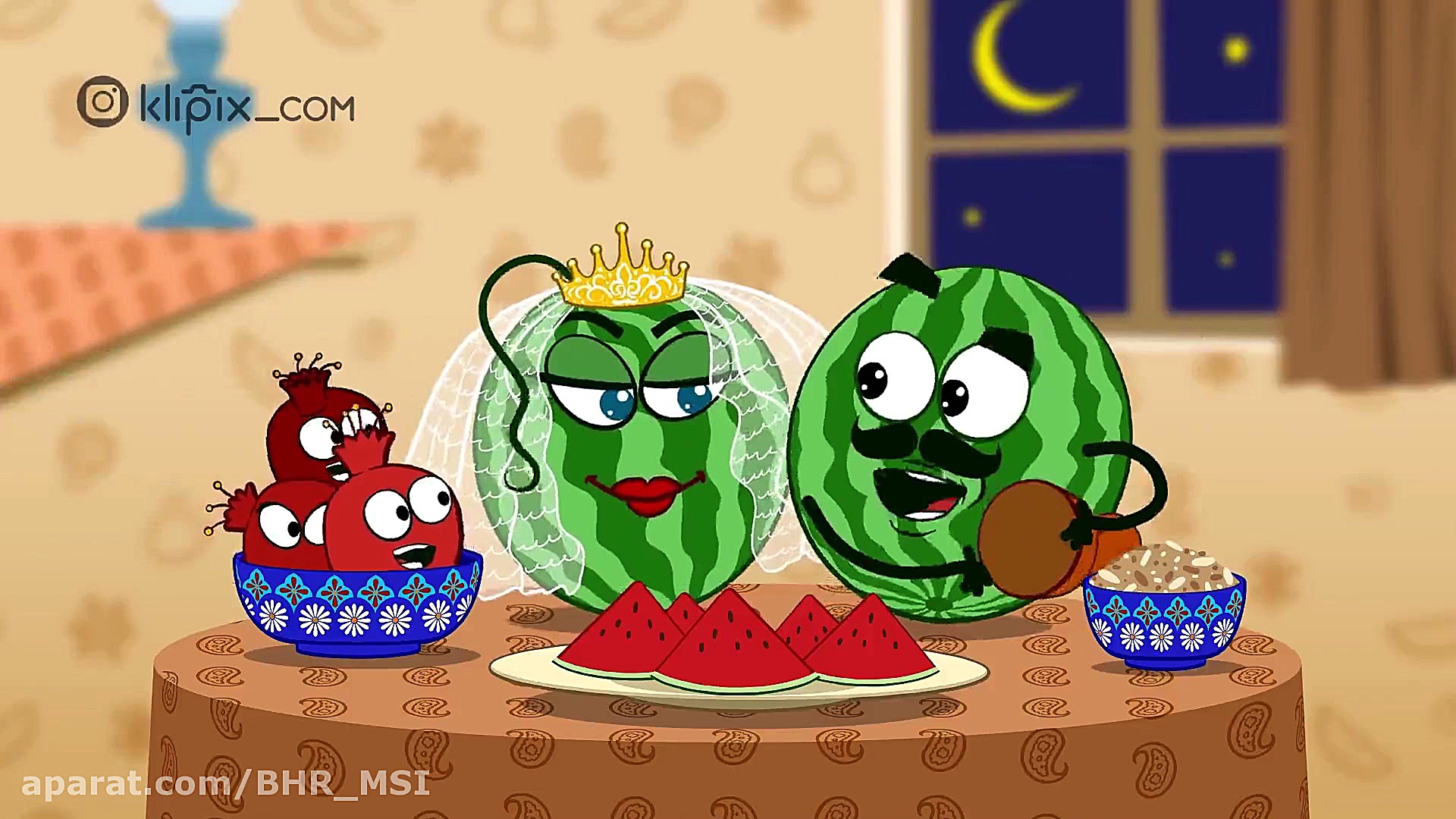 کلیپ تبریک شب یلدا  کلیپ زیبای...