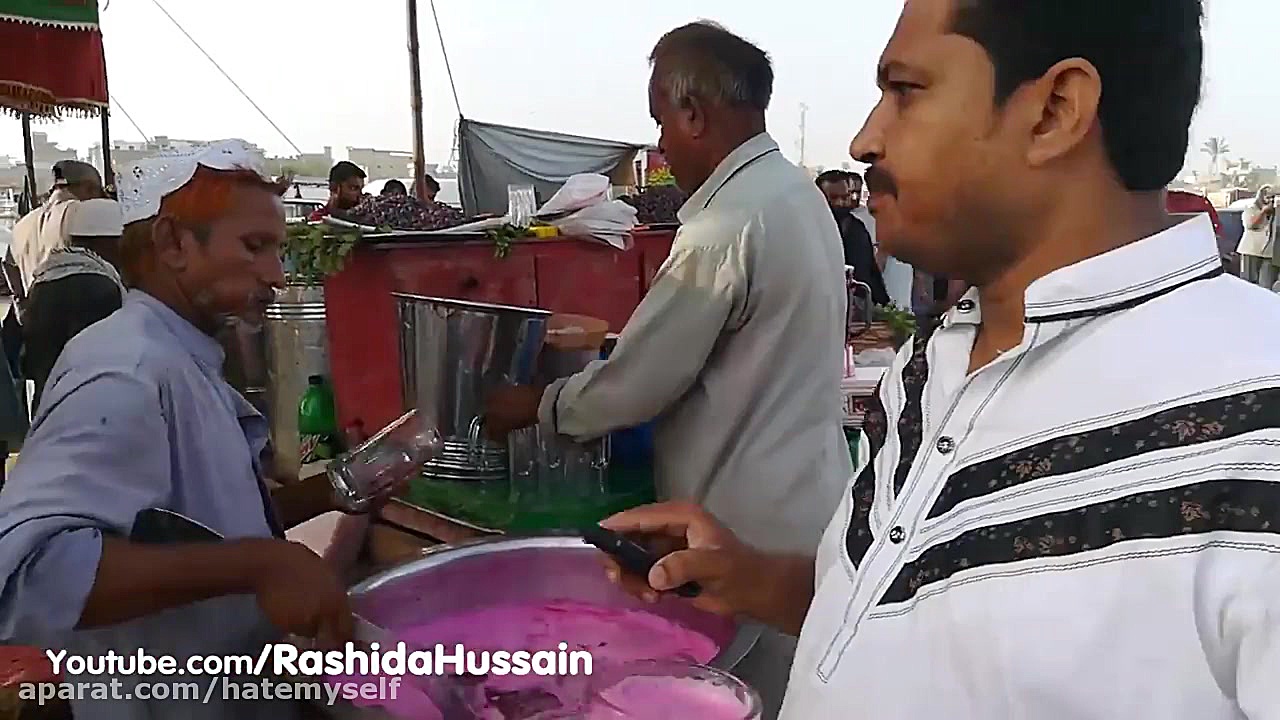 شربت خوشمزه خیابانی در کراچی پ...