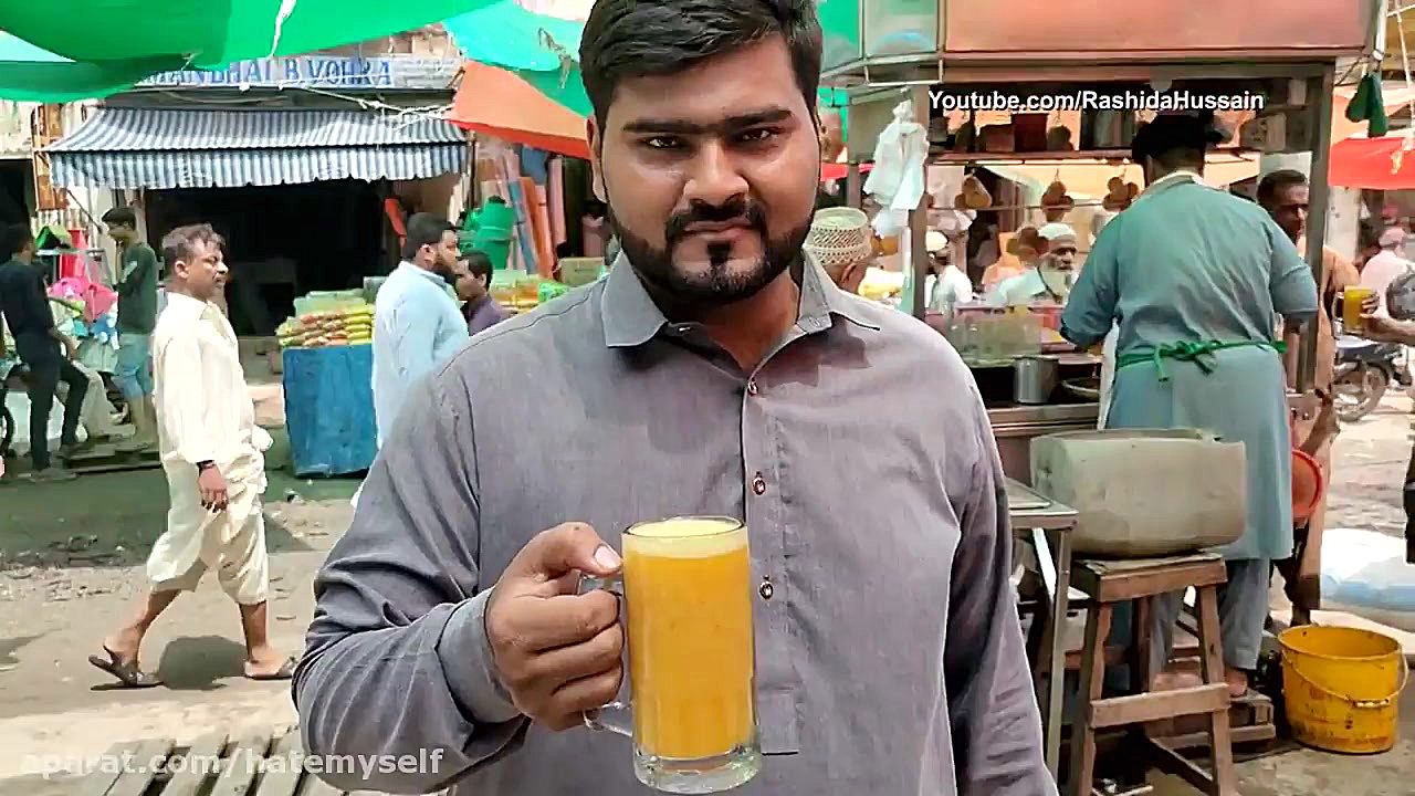 شربت هلوی 50 روپیه ای در کراچی...