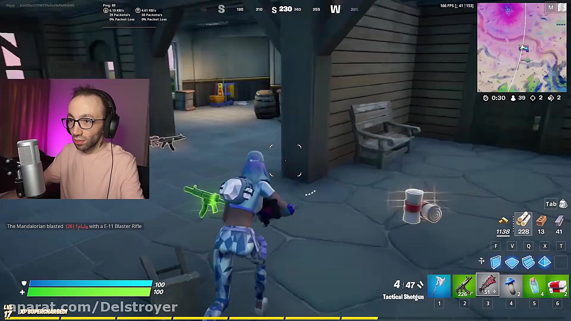 گیمپلی فورتنایت با tinyone pla...