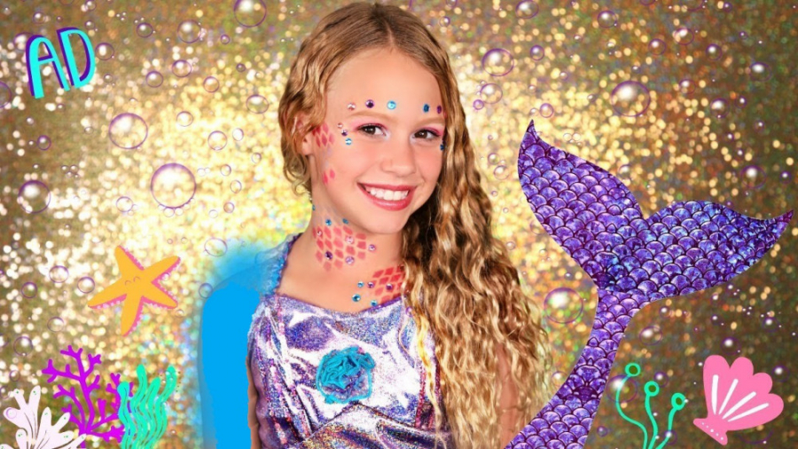 میکاپ و لباس پری دریایی