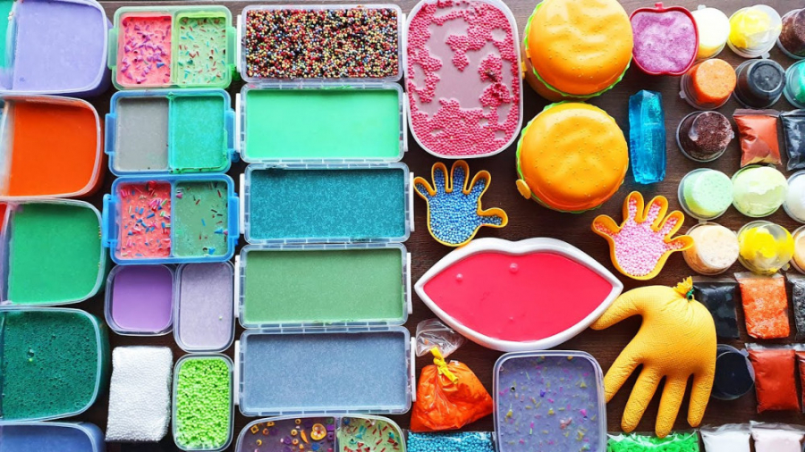 مخلوط کردن مجموعه اسلایمهای رن...