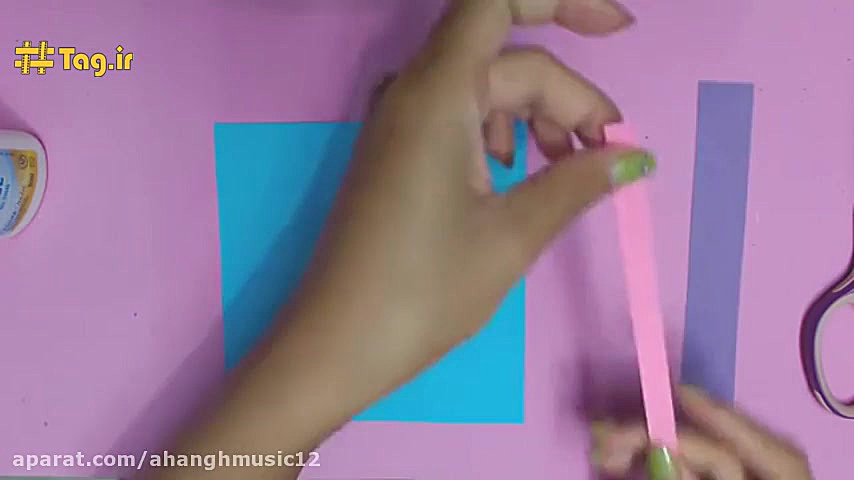 اموزش کاردستی اورگامی سبد