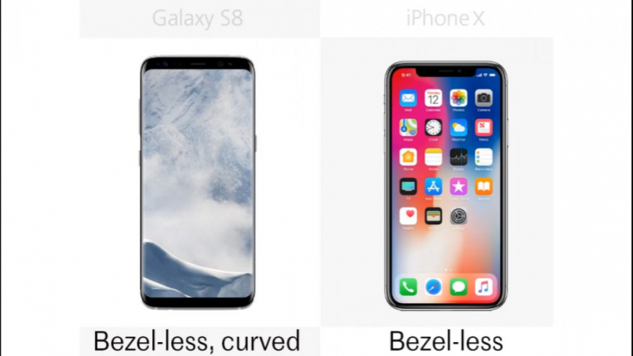 مقایسه آیفون X و گلکسی S8 سامس...