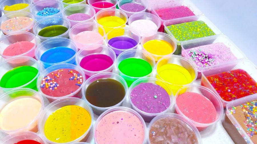 مخلوط اسلایم   بازی با اسلایم