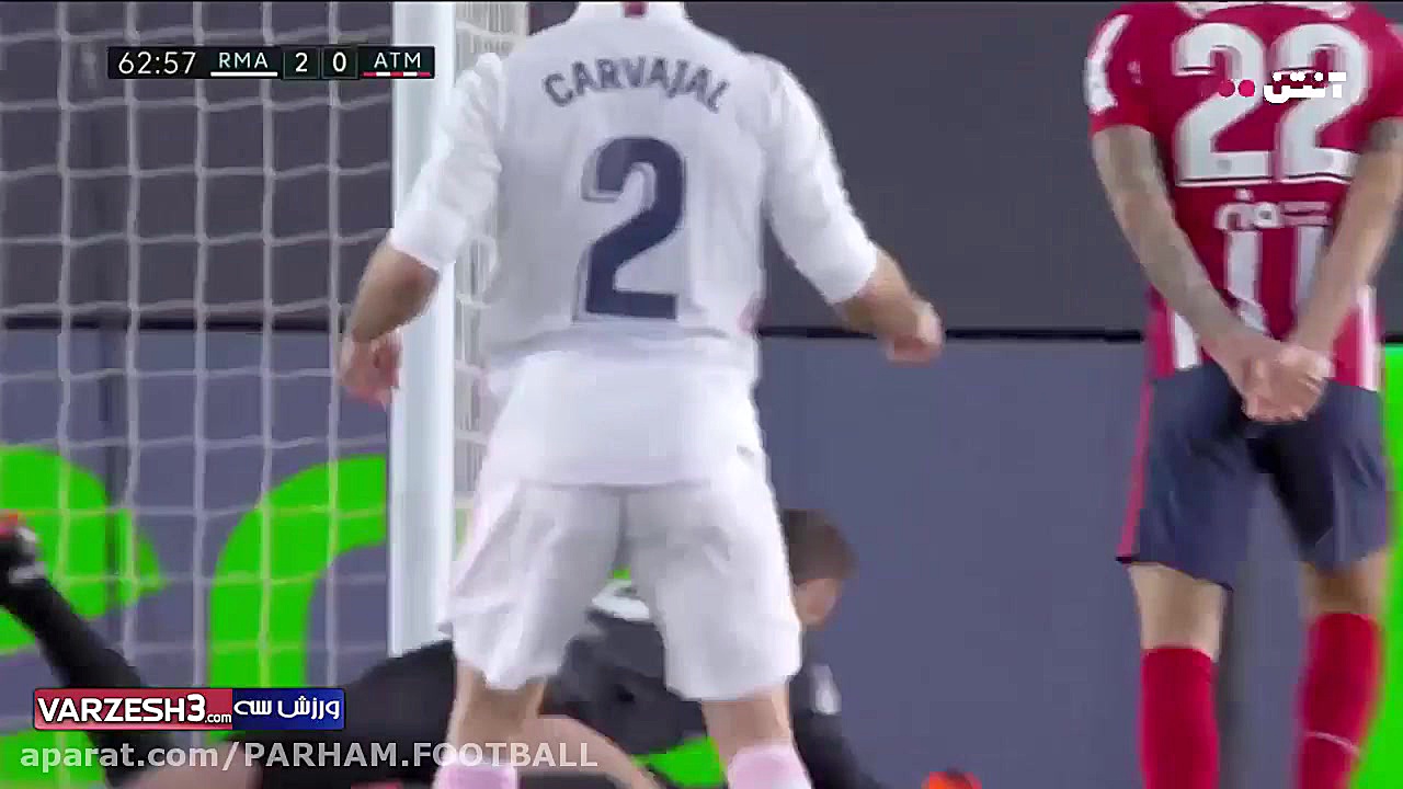 گل دوم رئال به اتلتیکو مادرید...