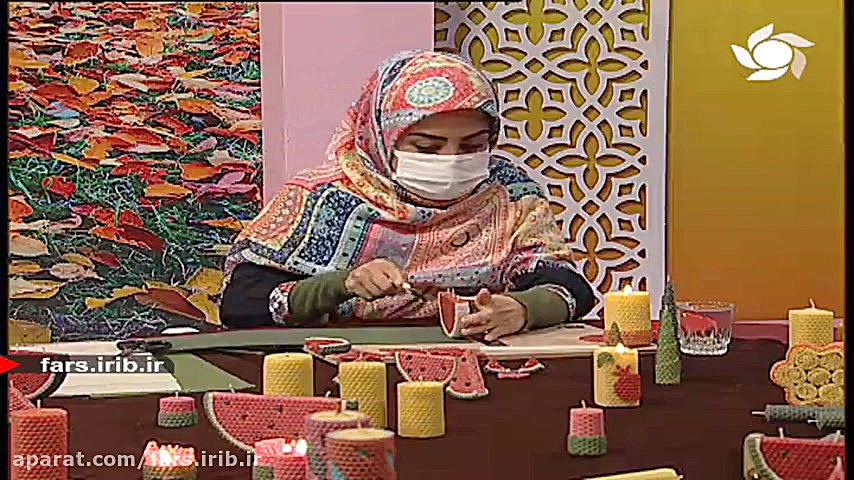 آموزش ساخت &quot; شمع با موم و...